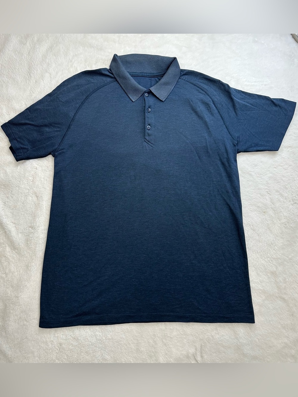 Lululemon Metal Vent Tech Polo 2.0 Mineral Blue True Navy Men's Size XL